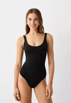 Топ STRAPPY Bershka, цвет black