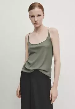 Топ Strappy Massimo Dutti, хаки