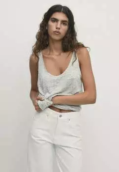 Топ Strappy Massimo Dutti, серый