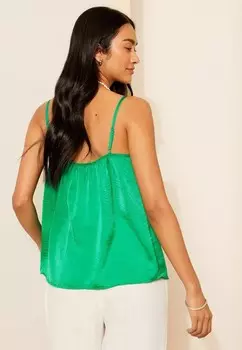 Топ STRAPPY RUFFLE EDGE CAMI, REGULAR FIT Friends Like These, зеленый