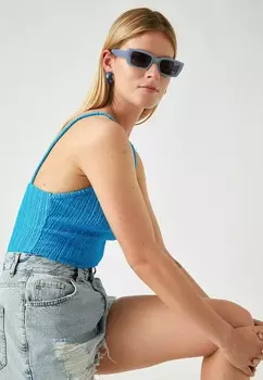 Топ STRAPPY TANK Koton, синий
