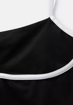 Топ STRAPPY WITH CONTRAST TRIM PULL&BEAR, черный