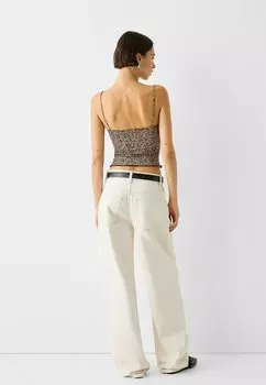 Топ Strappy With Detail Bershka, верблюжий