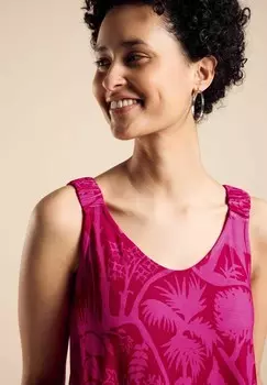 Топ Street One, пестрый розовый