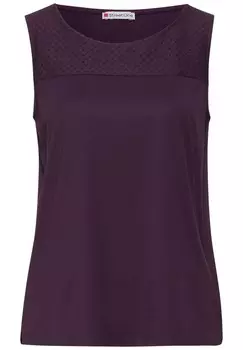 Топ STREET ONE Top, цвет Aubergine