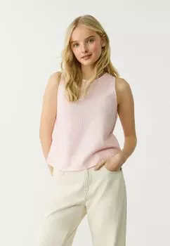 Топ STRIPED - Blouse Stradivarius, цвет Mottled Light Pink