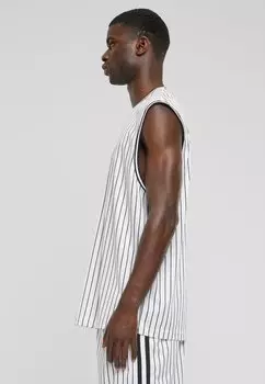Топ Striped Urban Classics, черный