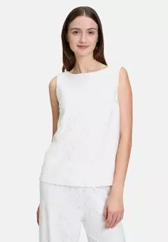 Топ STRUKTUR MIT U-BOOT-AUSSCHNITT - Blouse Betty & Co, белый