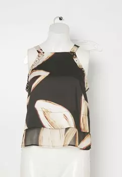 Топ STUDDED STRAPS DKNY, белый