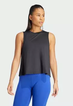 Топ STUDIO TANK adidas Performance, цвет black grey six