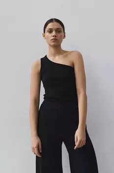 Топ SUIS из смесовой шерсти Muuv., черный