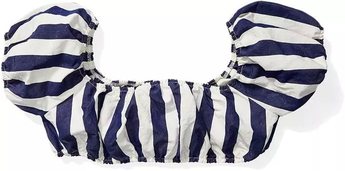 Топ SUNNEI Cropped Elastic Top, цвет White/Blue Stripe