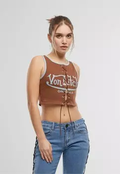 Топ SUNNY Von Dutch, коричневый