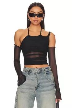 Топ superdown Cruz Mesh, черный