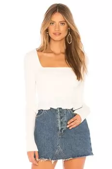 Топ superdown Priscilla Ribbed, белый