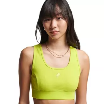 Топ Superdry Code Surplus Crop, желтый