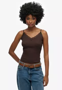 Топ Superdry, коричневый
