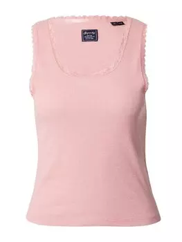 Топ Superdry, пастельно-розовый