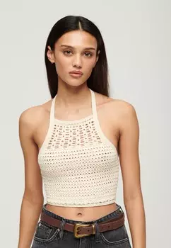 Топ Superdry, светло-желтый