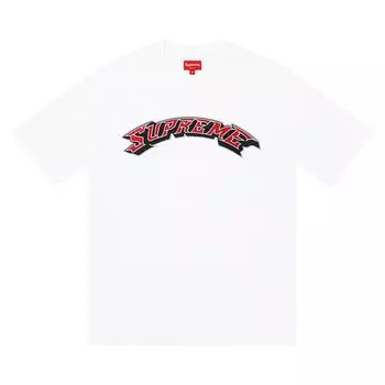 Топ Supreme Appliqu Arc Short-Sleeve Top, белый