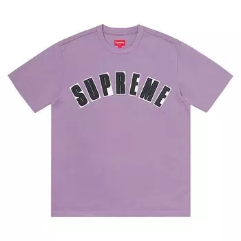 Топ Supreme Arc Appliqu Short-Sleeve Top Purple, фиолетовый