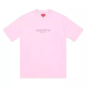 Топ Supreme Beaded Logo Short-Sleeve Top, розовый