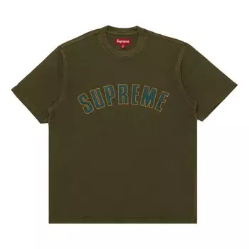Топ Supreme Cracked Arc Short-Sleeve Top, зеленый