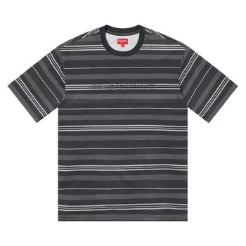 Топ Supreme Dash Stripe Short-Sleeve Top, черный
