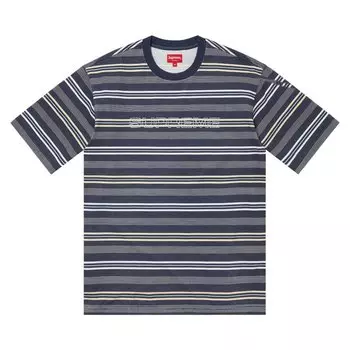 Топ Supreme Dash Stripe Short-Sleeve Top, синий