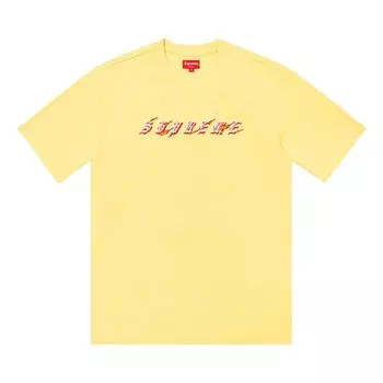 Топ Supreme Flames Short-Sleeve Top Pale Yellow, желтый