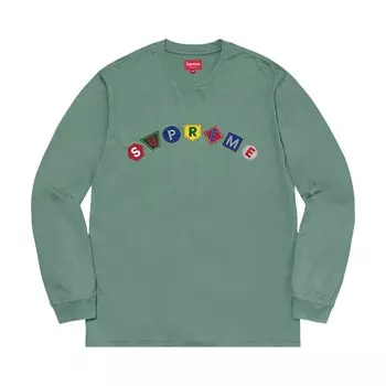 Топ Supreme Geo Arc Long-Sleeve Top Slate Green, зеленый