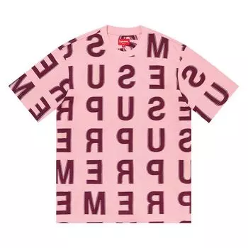 Топ Supreme Intarsia Short-Sleeve Top 'Pink', розовый