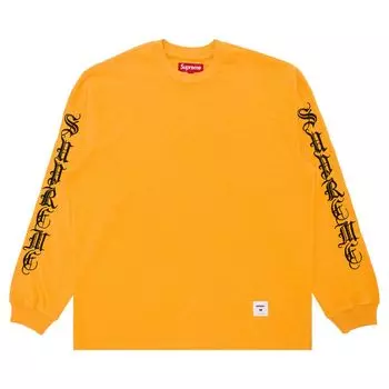 Топ Supreme Old English Long-Sleeve Top Yellow, желтый