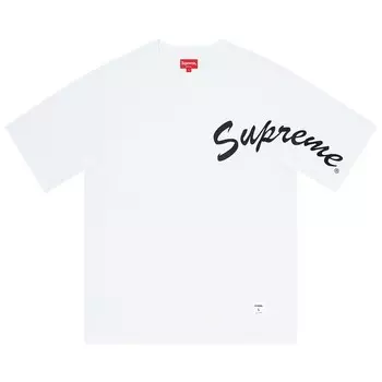 Топ Supreme Shoulder Arc Short-Sleeve Top White, белый