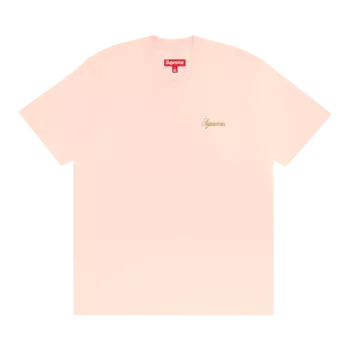 Топ Supreme Washed Script Short-Sleeve 'Rose', розовый