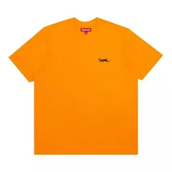 Топ Supreme Washed Tag Short-Sleeve Top, оранжевый
