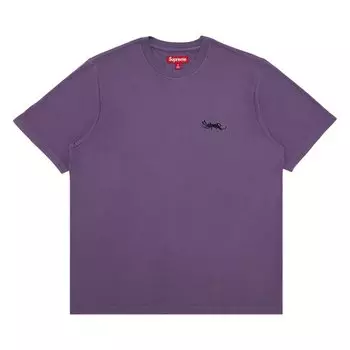 Топ Supreme Washed Tag Short-Sleeve Top, фиолетовый