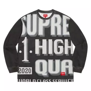 Топ Supreme World Class Long-Sleeve Top Black, черный