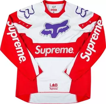 Топ Supreme x Fox Racing Moto Jersey Top 'Red', красный