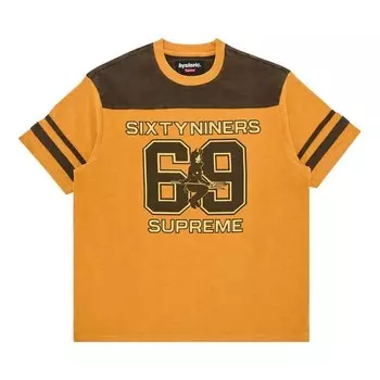 Топ Supreme x HYSTERIC GLAMOUR 69 Football Top Light Orange, оранжевый