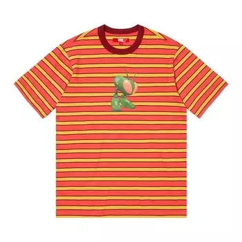 Топ Supreme x Junya Watanabe x Comme des Garons MAN Stripe Short-Sleeve Top Dark Red, красный