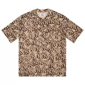Топ Supreme x New York Yankees Airbrush Short-Sleeve Top Clay, желто-коричневый