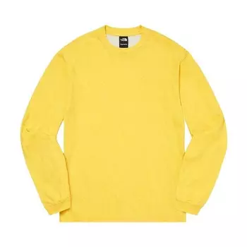 Топ Supreme x The North Face Pigment Printed Long-Sleeve Top Yellow, желтый
