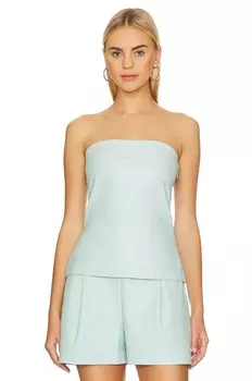 Топ Susana Monaco Faux Leather Tube, цвет Rain