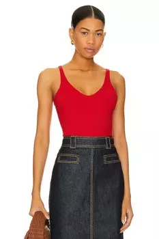 Топ Susana Monaco V Neck, цвет Perfect Red