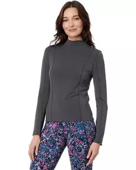 Топ Sweaty Betty Exposed Seam Long Sleeved, цвет Urban Grey