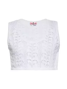 Топ Swirly Crop, белый