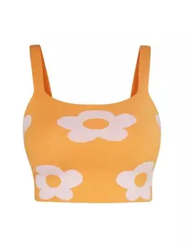 Топ Swirly Crop, оранжевый