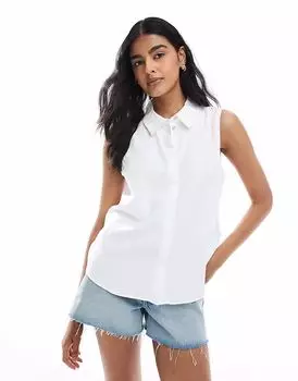 Топ-свитер Vero Moda без рукавов белого цвета