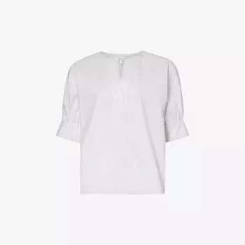 Топ свободного кроя из органического хлопка с V-образным вырезом Frame, мультиколор